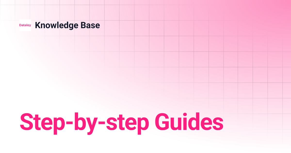 Step-by-step Guides | Release 5.27 | Knowledge Base