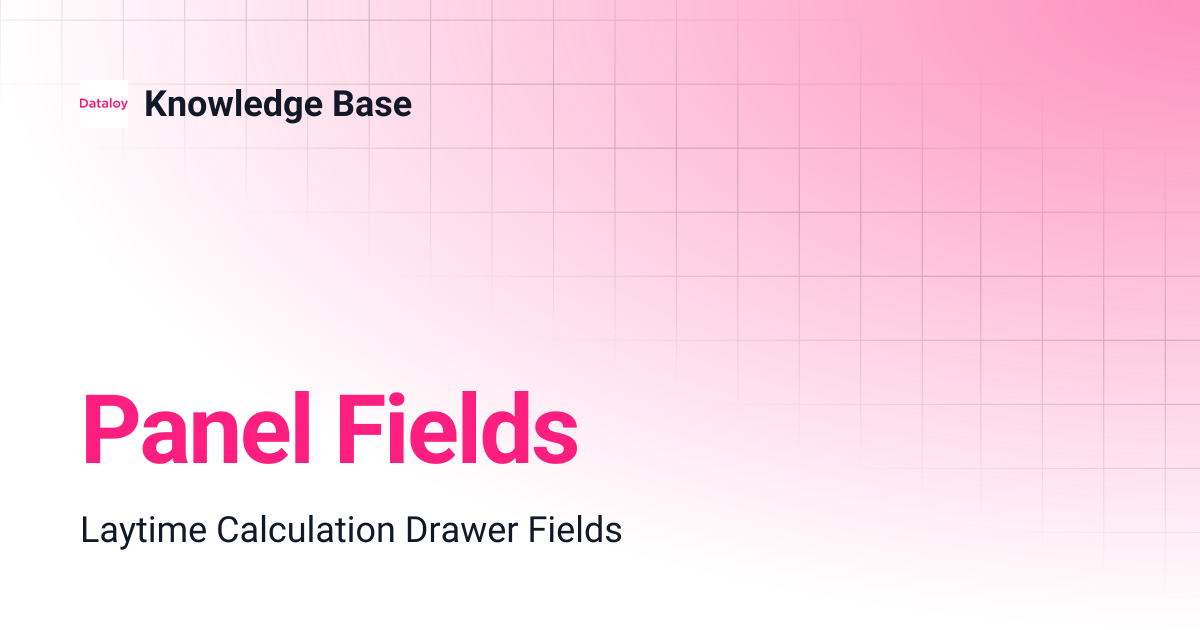 Panel Fields | Release 5.44 | Knowledge Base