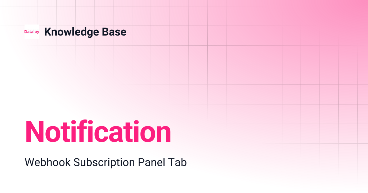 Notification | Release 7.9 | Knowledge Base