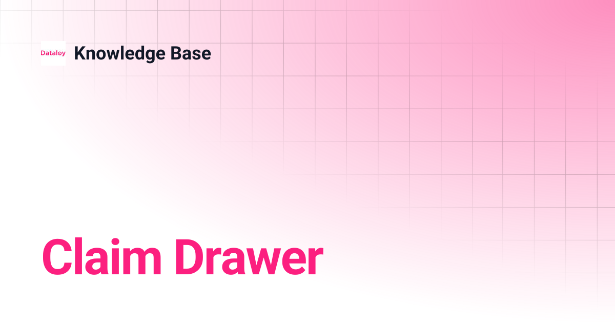 Claim Drawer | Release 8.21 | Knowledge Base