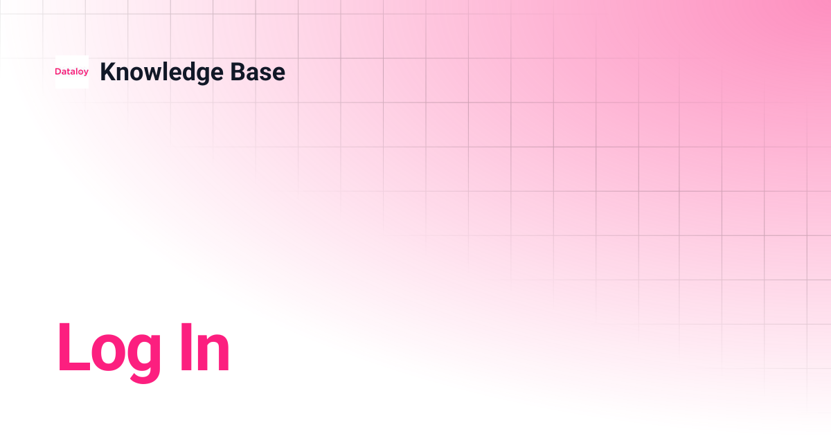 Log In | Release 8.8 | Knowledge Base